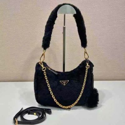 Prada Hobo Shearling Bags