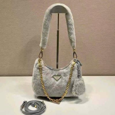 Prada Hobo Shearling Bags