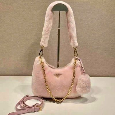 Prada Hobo Shearling Bags